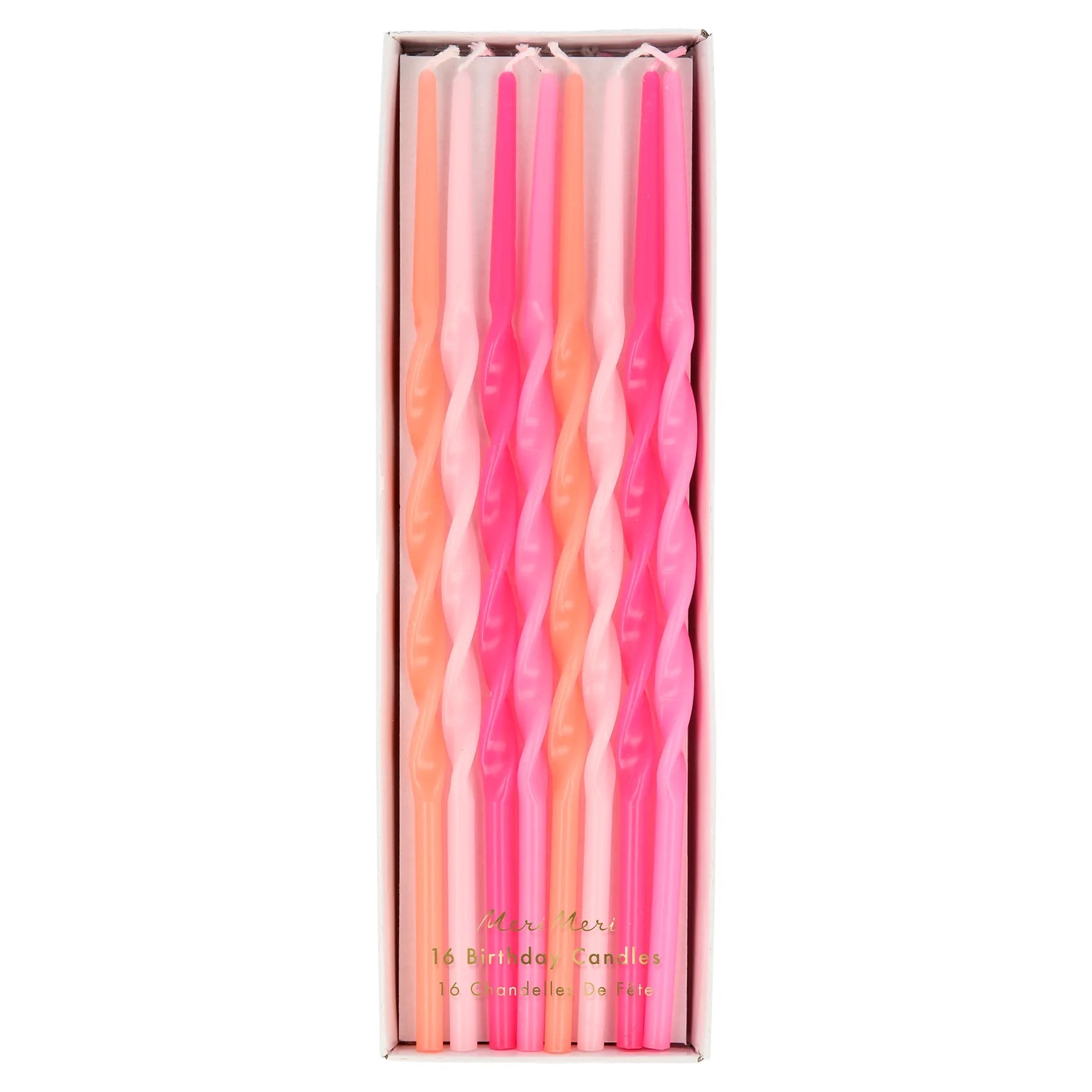 PINK TWISTED LONG CANDLES - OTHERLETTERS