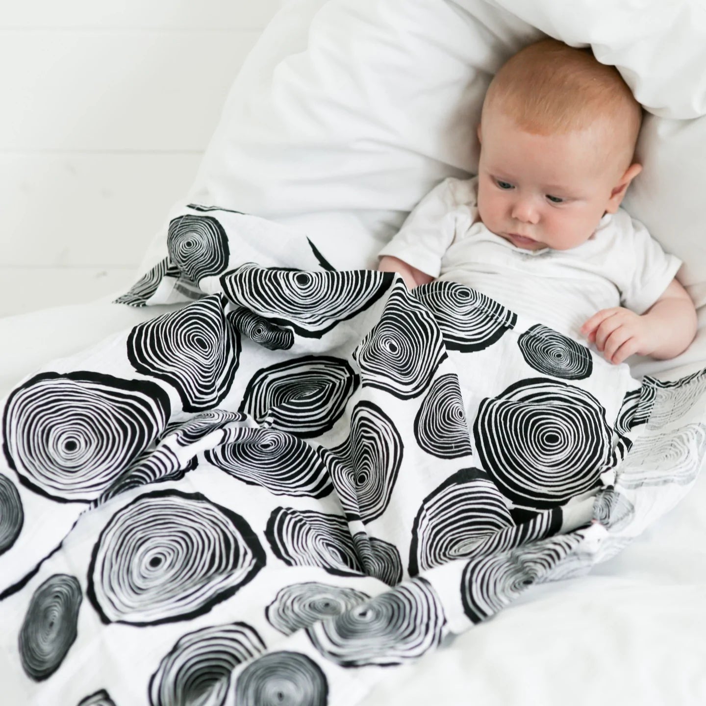 PLANT PRINT 3 - PACK MUSLINS - for newborn to 4 month old babies | BY ETTA LOVES - OTHERLETTERS