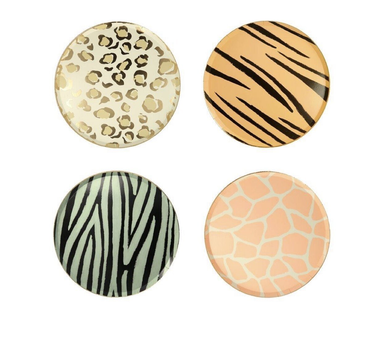 SAFARI ANIMAL PRINT | PAPER PLATES - OTHERLETTERS