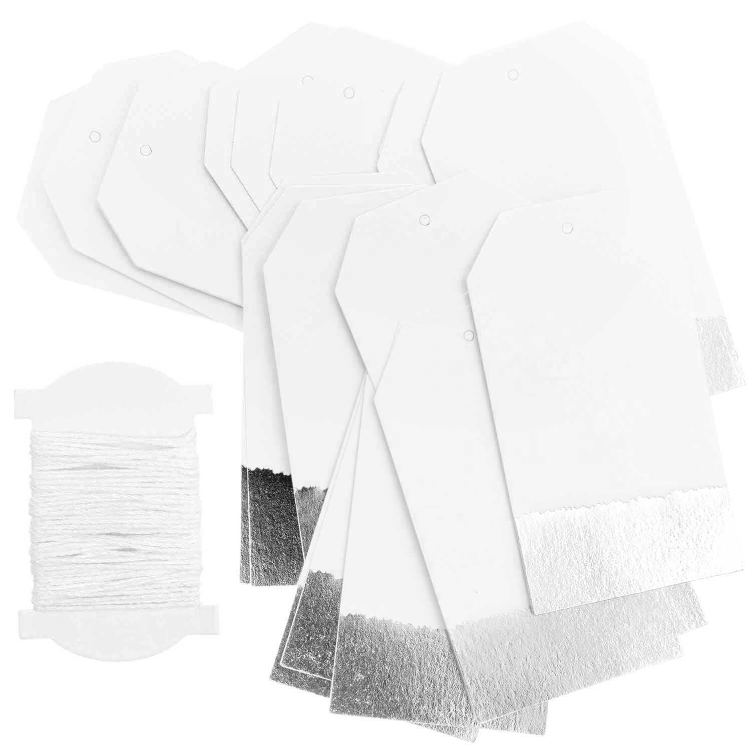 SILVER EDGE GIFT TAGS - OTHERLETTERS