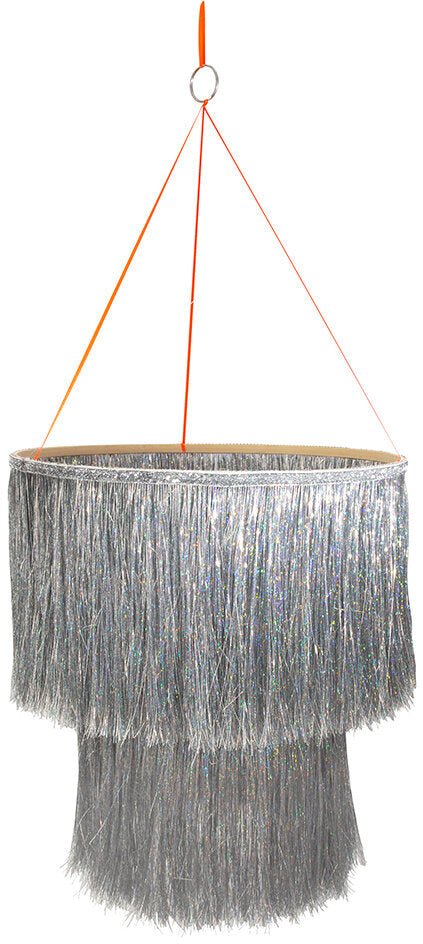 SILVER TINSEL CHANDELIER - OTHERLETTERS