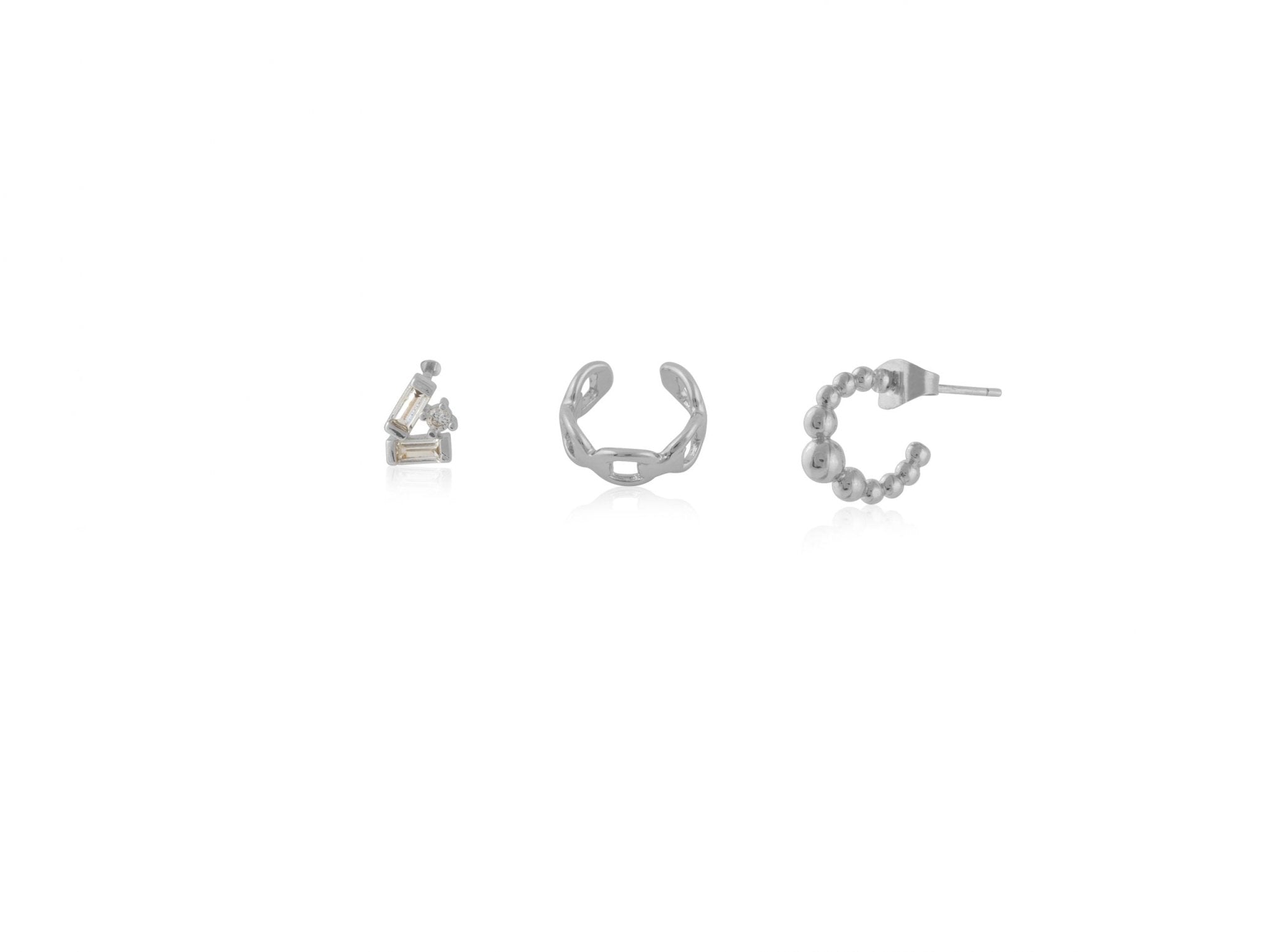 STUD EAR CUFF AND HOOP PIERCING PACK - OTHERLETTERS
