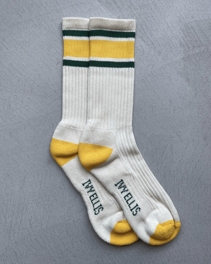 THE STARR VINTAGE SPORT COTTON CREW CALF MENS SOCKS BY IVY ELLIS - OTHERLETTERS
