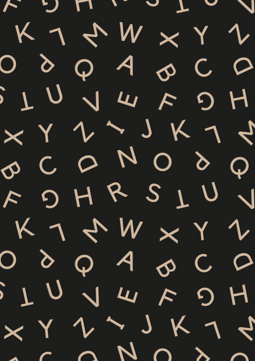 TYPE WRAP | OFF BLACK - 3 SHEETS - OTHERLETTERS