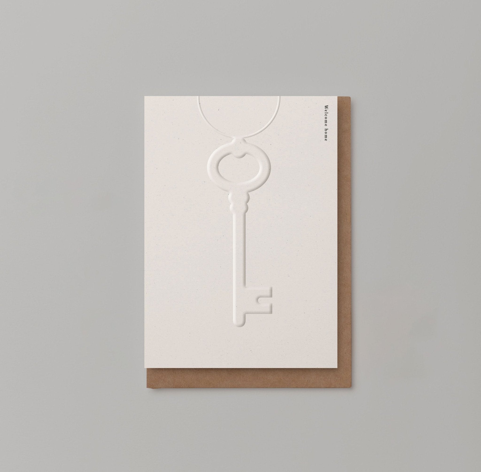 WELCOME HOME EMBOSSED | CARD BY KINSHIPPED - OTHERLETTERS