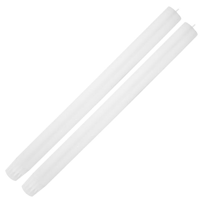 WHITE DINING CANDLES (PAIR) - OTHERLETTERS