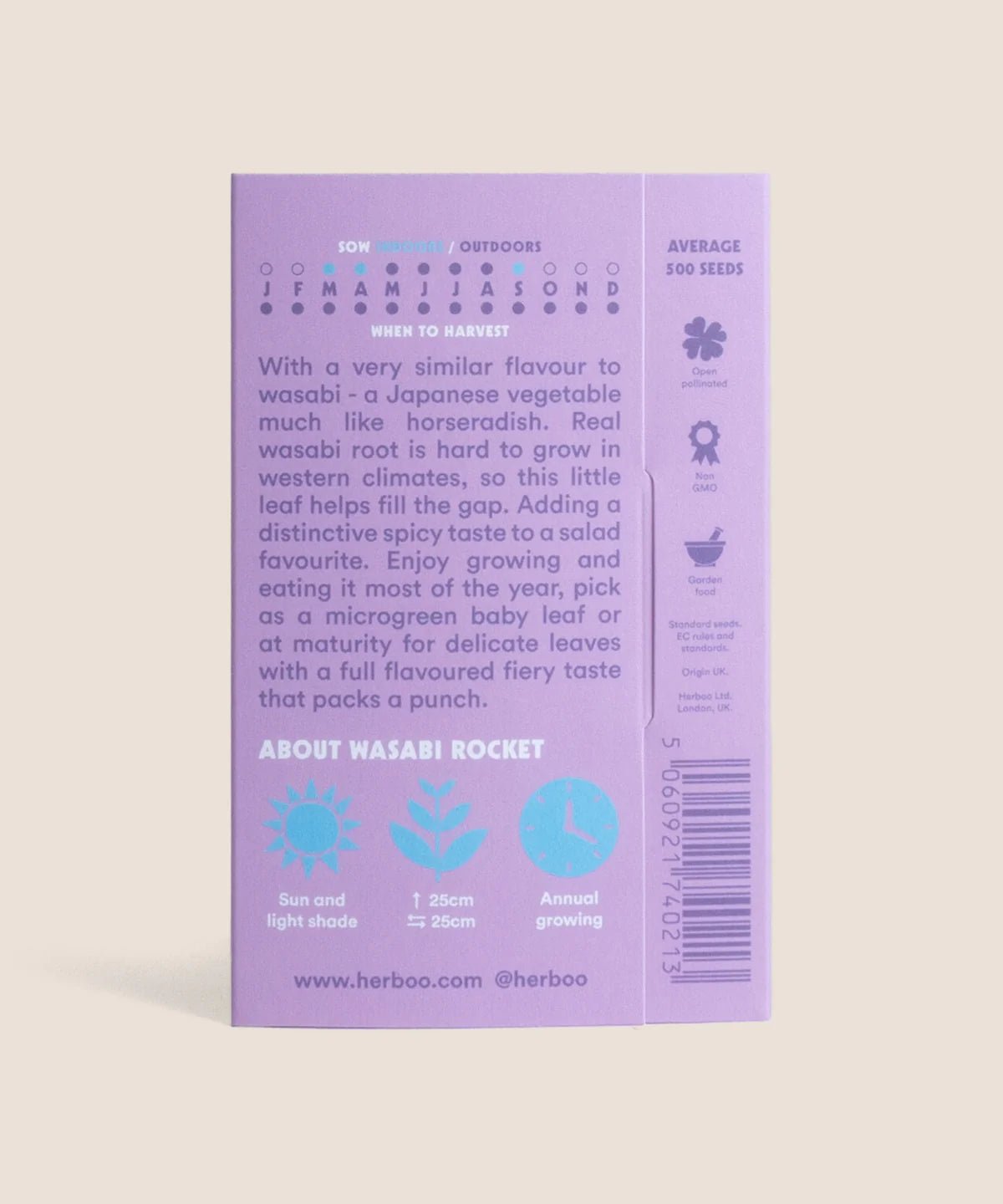 WILD ROCKET 'WASABI' SEEDS | HERBOO - OTHERLETTERS