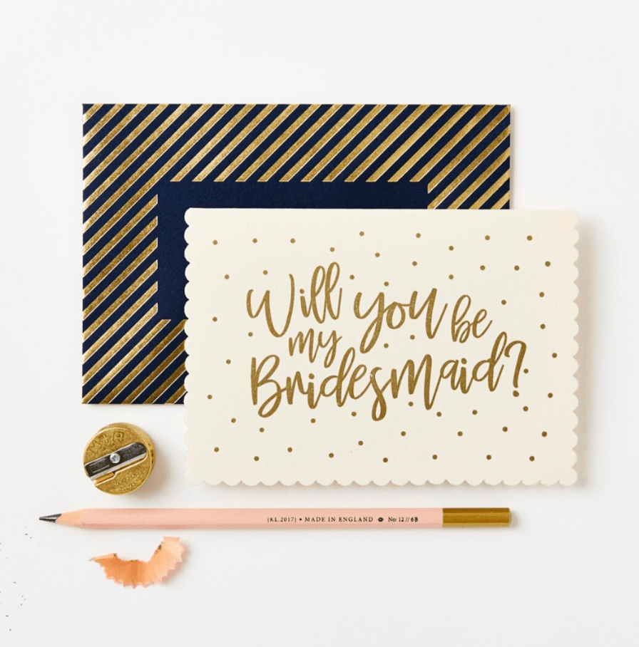 WILL YOU BE MY BRIDESMAID? (2 variants) | CARD BY KATIE LEAMON - OTHERLETTERS