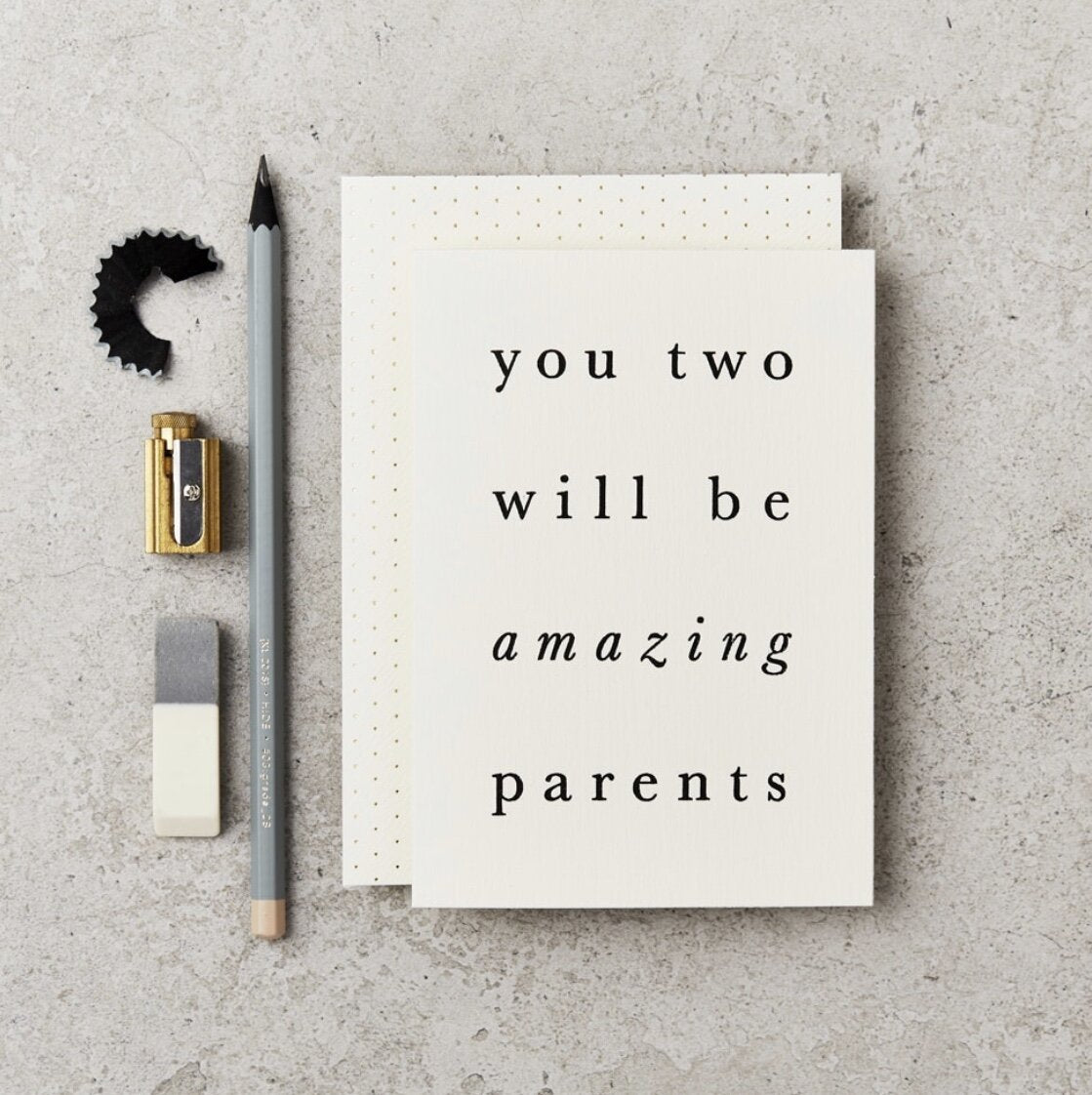 YOU TWO WILL BE AMAZING PARENTS | CARD BY KATIE LEAMON - OTHERLETTERS