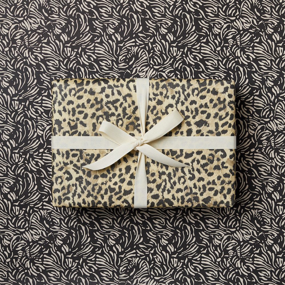 ZEBRA AND VINTAGE LEOPARD DOUBLE SIDED GIFT WRAP | 3 SHEETS - OTHERLETTERS
